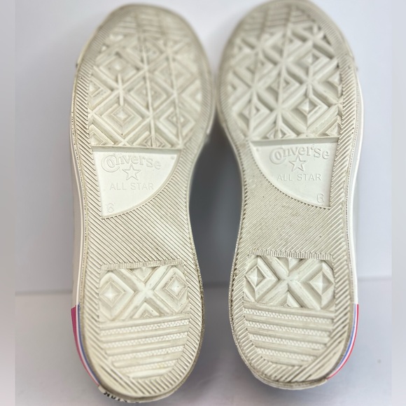 Women's Converse Chuck Taylor All Star Lift Ox Low Rainbow-Ozone Blu 564993C 8 - Picture 16 of 16